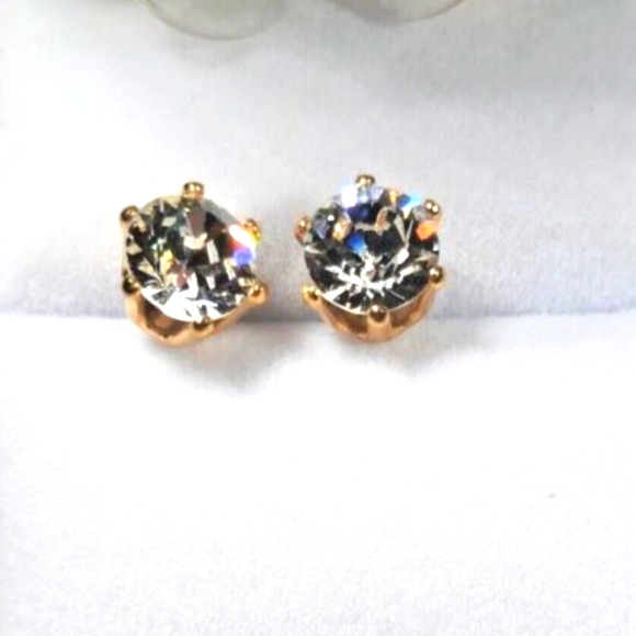 Swarvorski 2CT Stud Earrings pairs in jeweled colors NWOT and gift boxed - Picture 7 of 15
